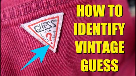 guess vintage clothing identification